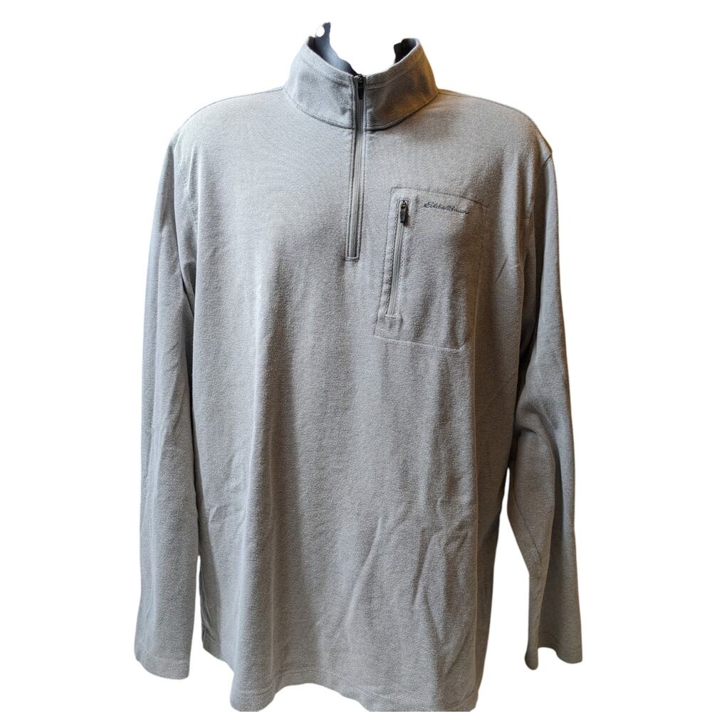 Eddie Bauer Travex Quarter Zip Pullover Mens TXL Tall Light Performance Hiking - Picture 11 of 12